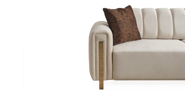 Diesel Corner Sofa (Tufted/Fluted) - Image 6