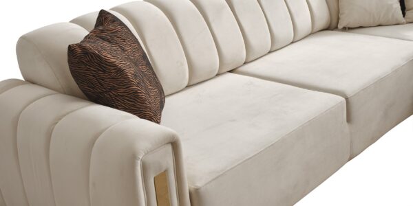 Diesel Corner Sofa (Tufted/Fluted) - Image 9
