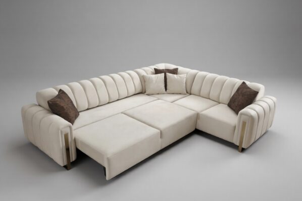 Destiny Corner Sofa (Tufted/Fluted)