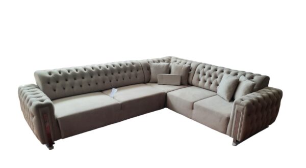 Diesel Corner Sofa (Tufted/Fluted) - Image 3