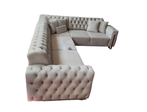 Diesel Corner Sofa (Tufted/Fluted) - Image 10
