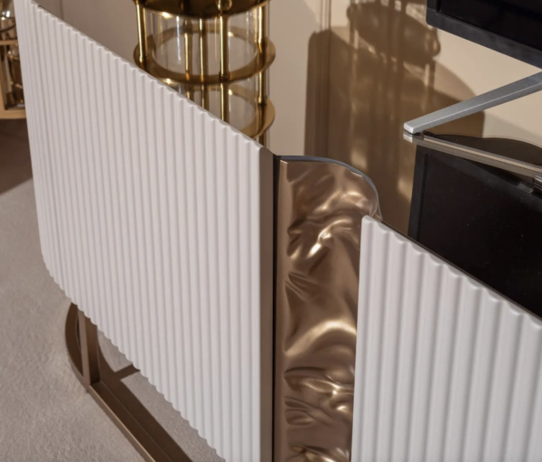 Lyon Tv Unit (Black/Cappuccino/Cream) - Image 7