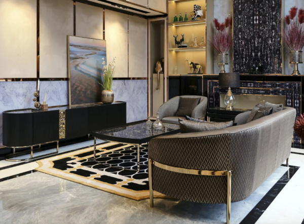 Lyon Tv Unit (Black/Cappuccino/Cream) - Image 5