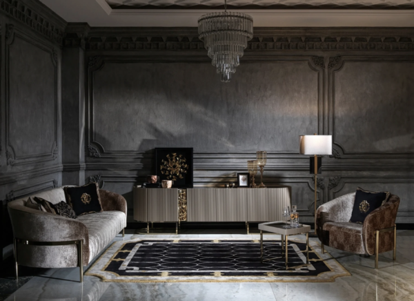 Lyon Tv Unit (Black/Cappuccino/Cream) - Image 3