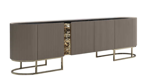 Lyon Tv Unit (Black/Cappuccino/Cream) - Image 4