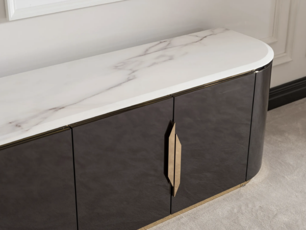Parma Tv Unit (Black/Cream) - Image 3