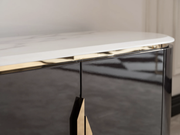 Parma Tv Unit (Black/Cream) - Image 7