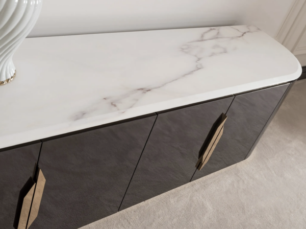 Parma Tv Unit (Black/Cream) - Image 5