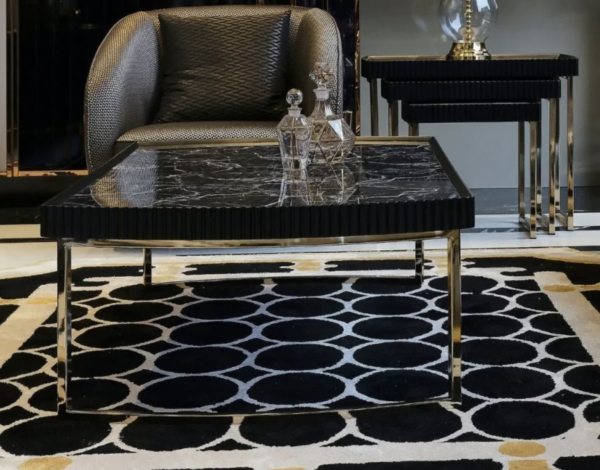 Lyon Coffee Table (Black/Cappuccino/Cream) - Image 4