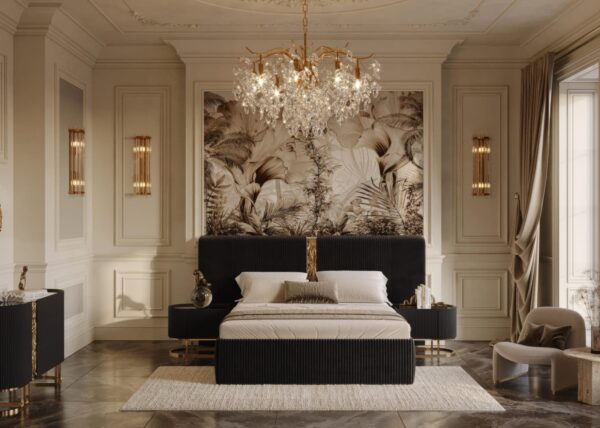 Lyon Bedroom Collection (Black/Cappuccino/Cream) - Image 21