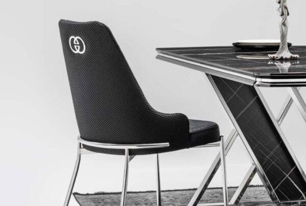 Sierra Dining Table (Light Grey/Cream/Black) - Image 9