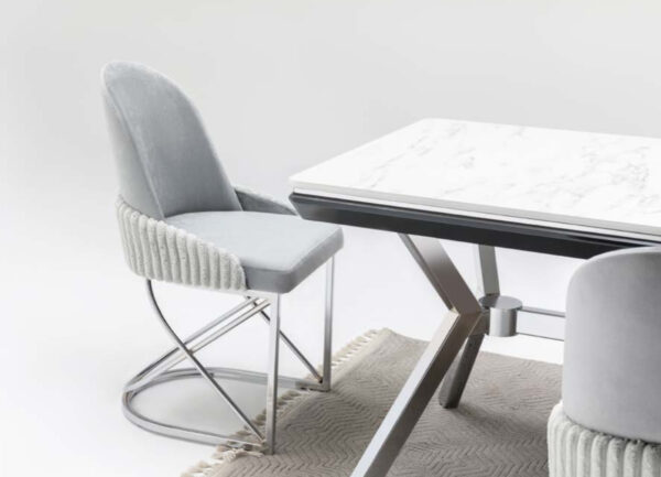 Galaxy Extendable Dining Table (Black/White) - Image 3