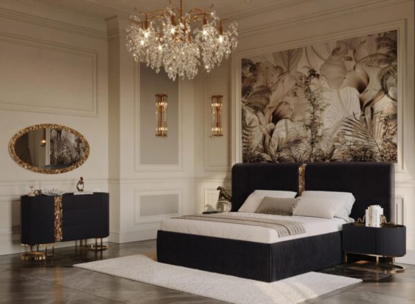 Lyon Bedroom Collection (Black/Cappuccino/Cream) - Image 24