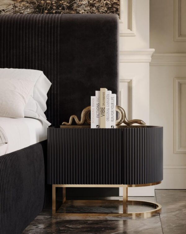 Lyon Bedroom Collection (Black/Cappuccino/Cream) - Image 16