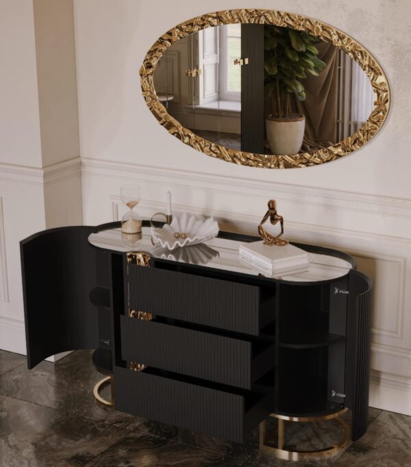 Lyon Bedroom Collection (Black/Cappuccino/Cream) - Image 15
