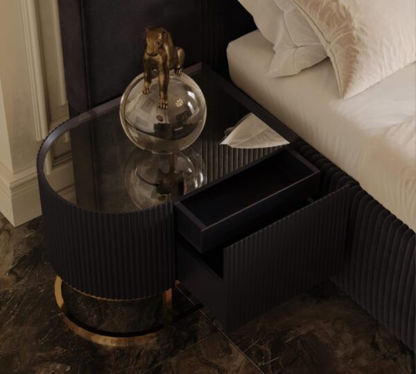 Lyon Bedroom Collection (Black/Cappuccino/Cream) - Image 7