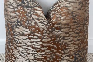 Bronze Leopard Cushion