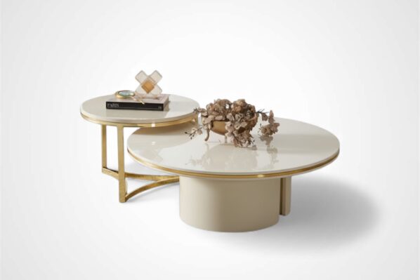 Farella Coffee Table Set (Beige/Ecru)